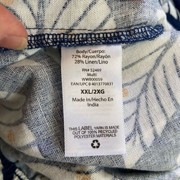 Free Assembly Cool Linen Blend Drawstring Shorts XXL NWT - Picture 8 of 10